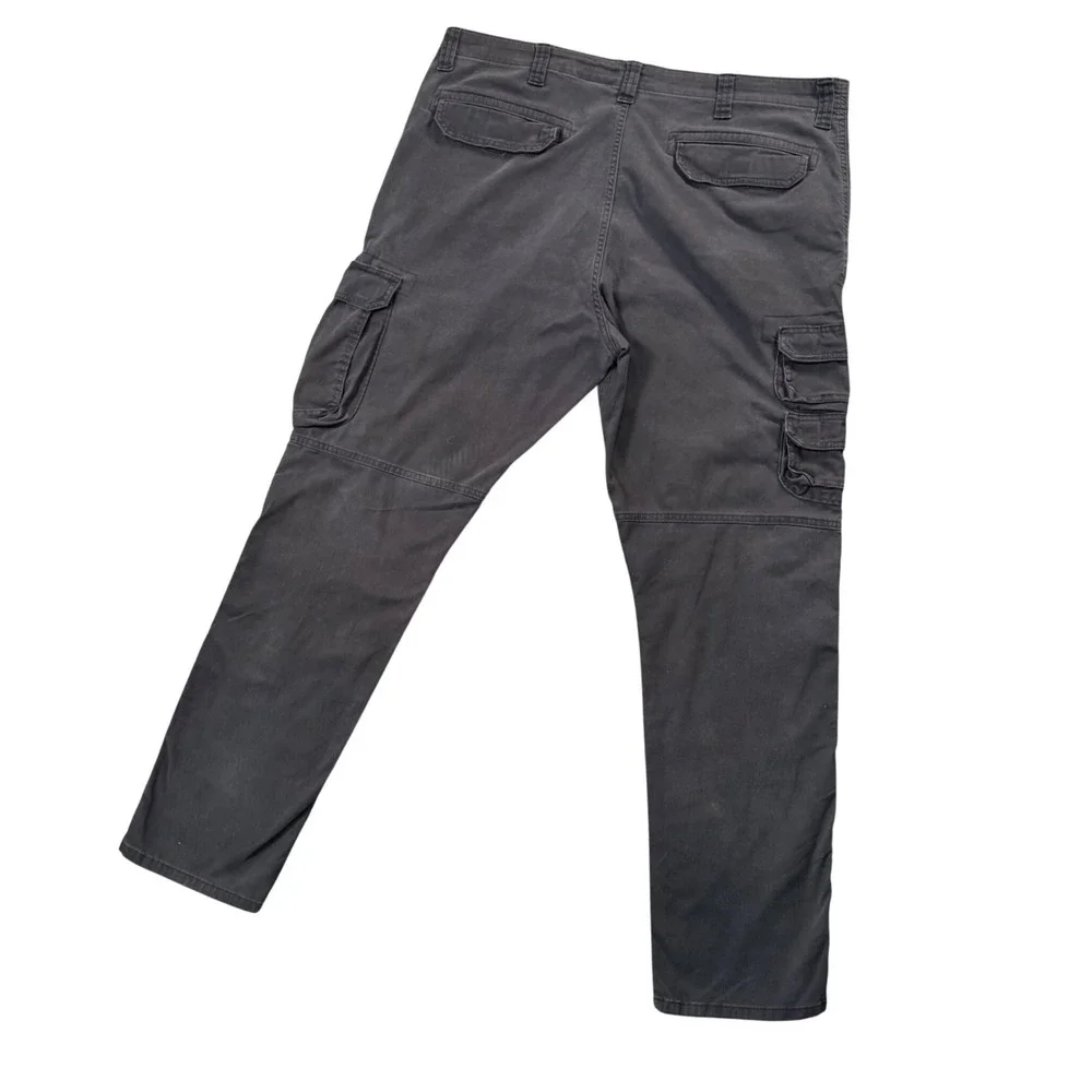 Wrangler Mens Black‎ Cargo Pants Regular Taper Gorpcore Utility Workwear 41x31